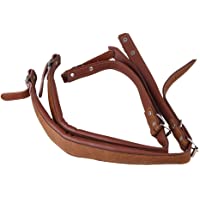 Yibuy - Juego de 2 correas de acordeón ajustables para el hombro (piel)